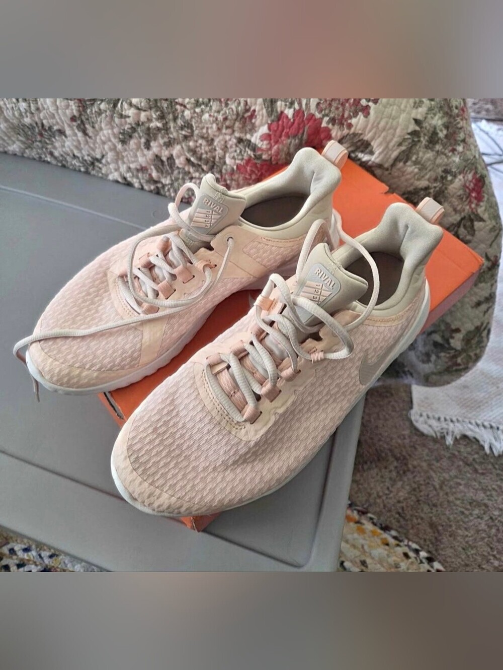 Nike Women's Light Pink Mesh Running SneakersNike Renew Rival Pink Shoes - Picture 8 of 8